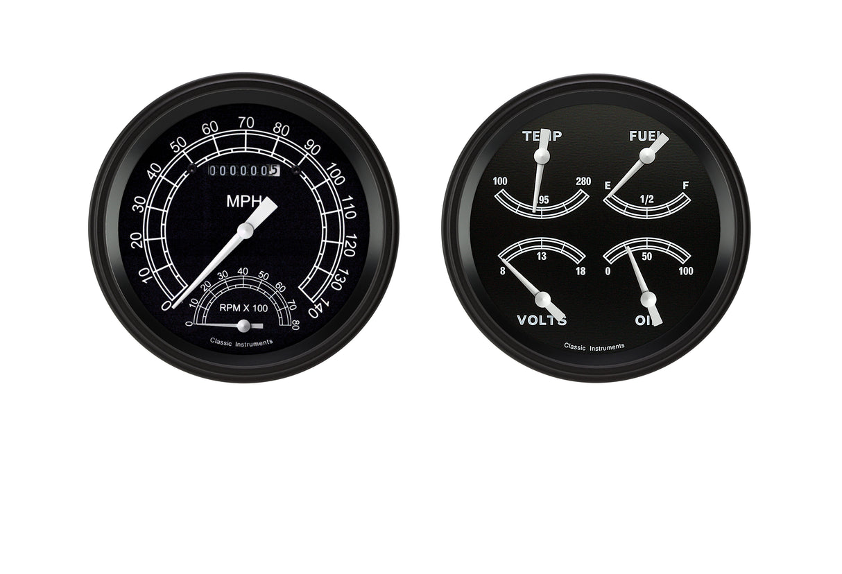 Classic Instruments TRADITIONAL 5IN SPEEDTACH & QUAD-GM - TR62BLF