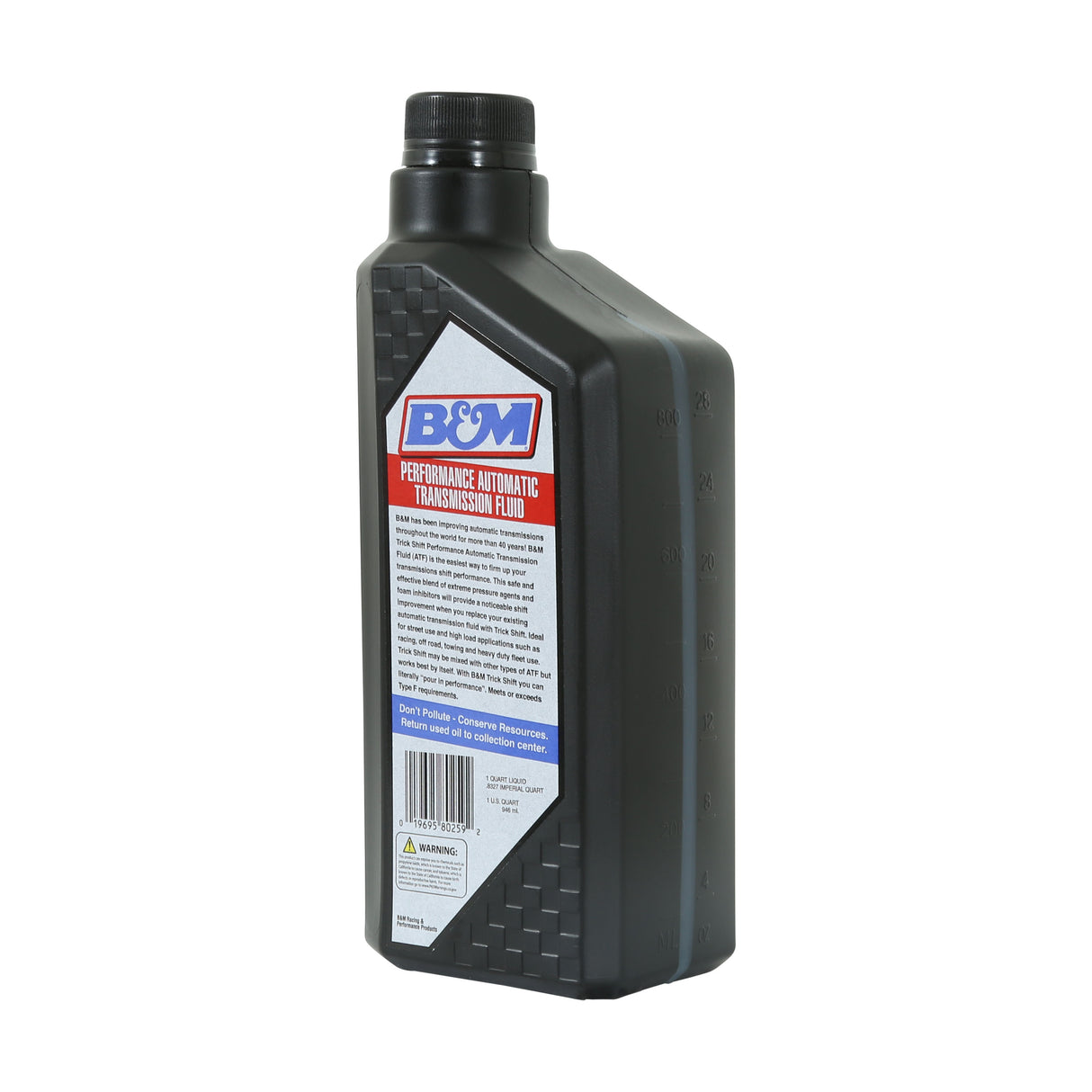 B&M Trick Shift Automatic Transmission Fluid - 1 Quart Bottle - 80259