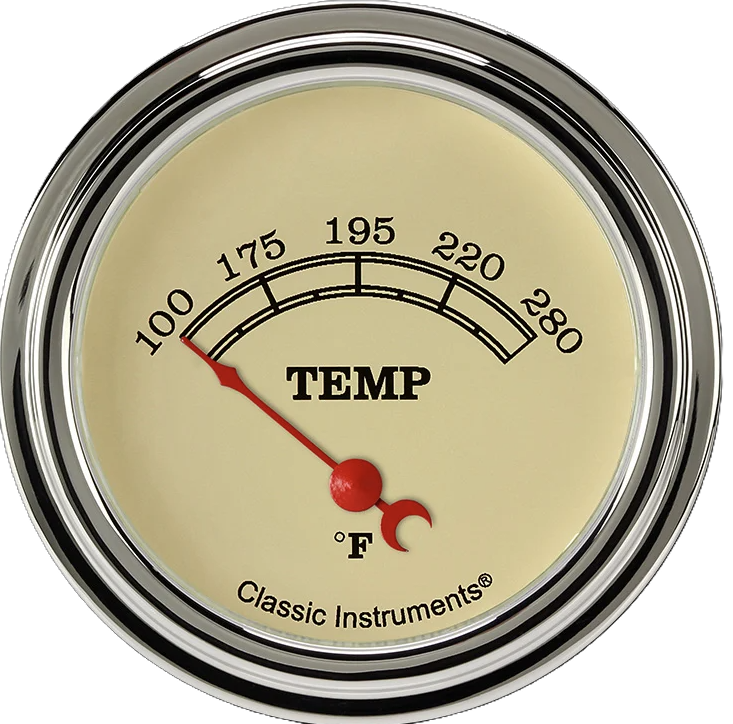 Classic Instruments Vintage 2-1/8" Centigrade Temperature Gauge - VT25SLC