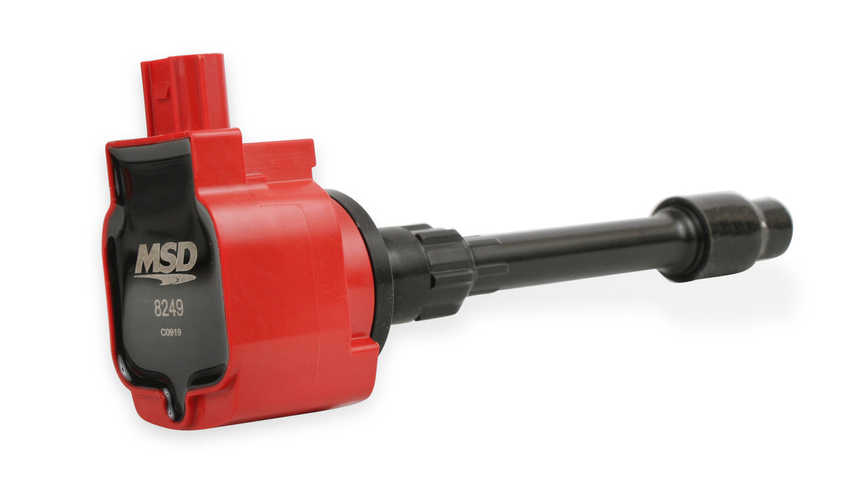 MSD Ignition Coil - Blaster Series - Honda 1.5L/2.0L/2.0L Turbo 4-cyl-Red-4-Pack - 82494