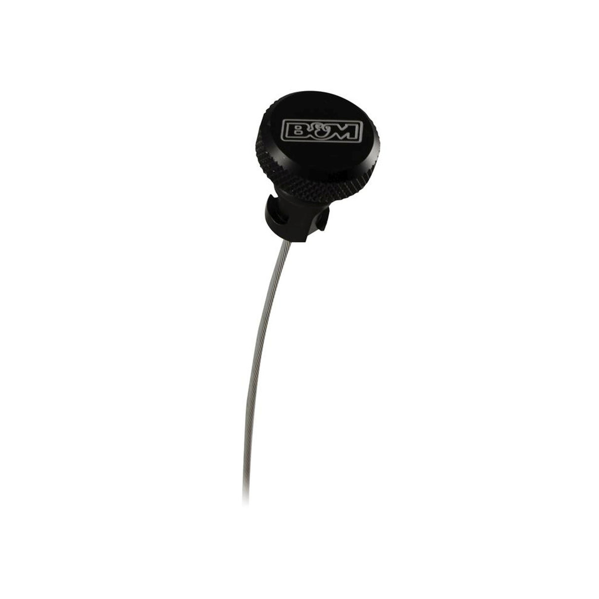 B&M Locking Auto Trans Dipstick & Tube - Billet Aluminum/Stainless Steel Braided - 22200