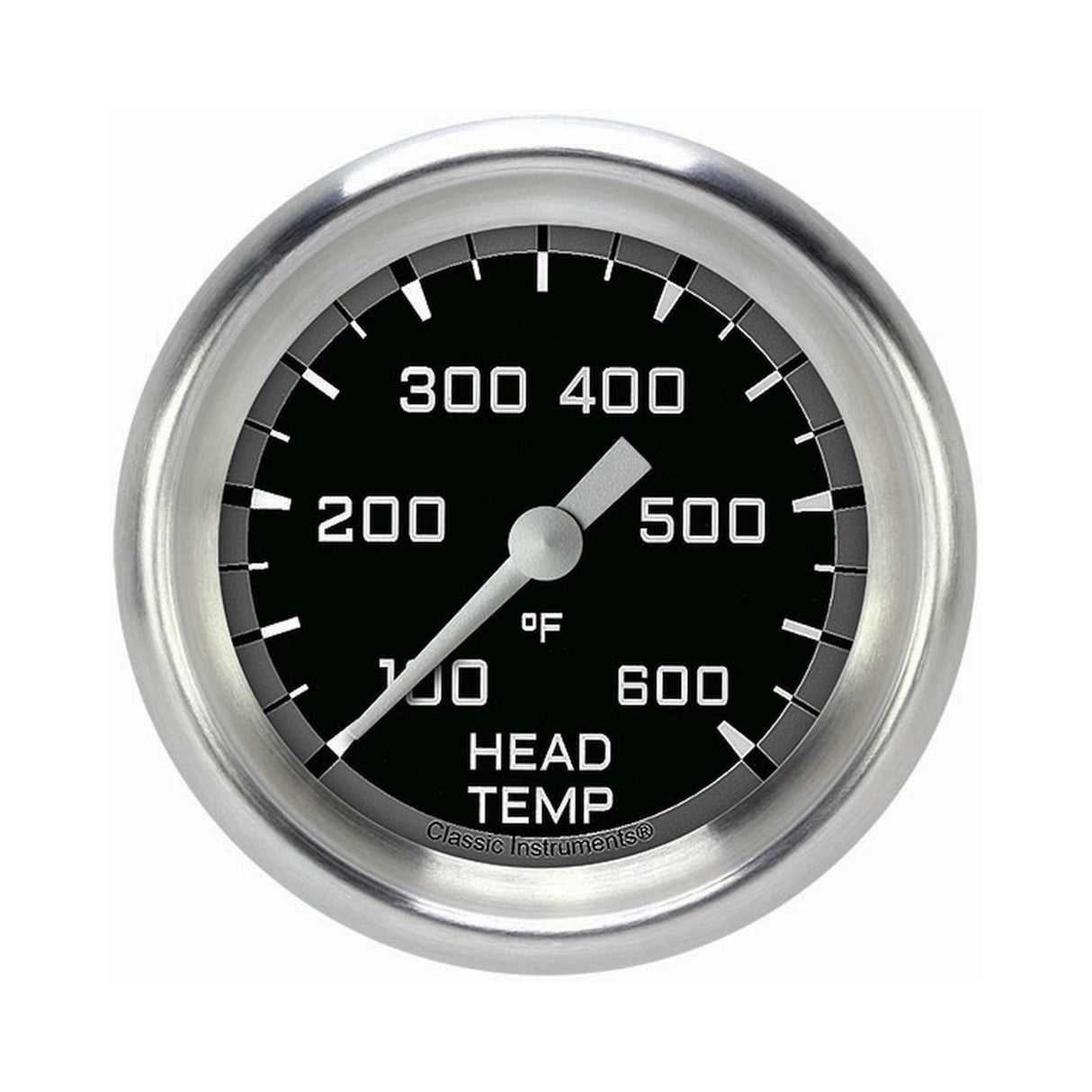 Classic Instruments Autocross Gray 2 5/8" Cylinder Head Temp. Gauge - AX397GAPF