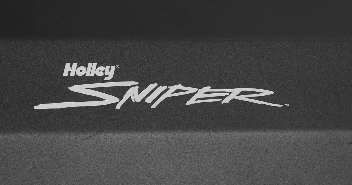 Holley 890002B Sniper Valve Cover - Fabricated Aluminum - BBC - Black
