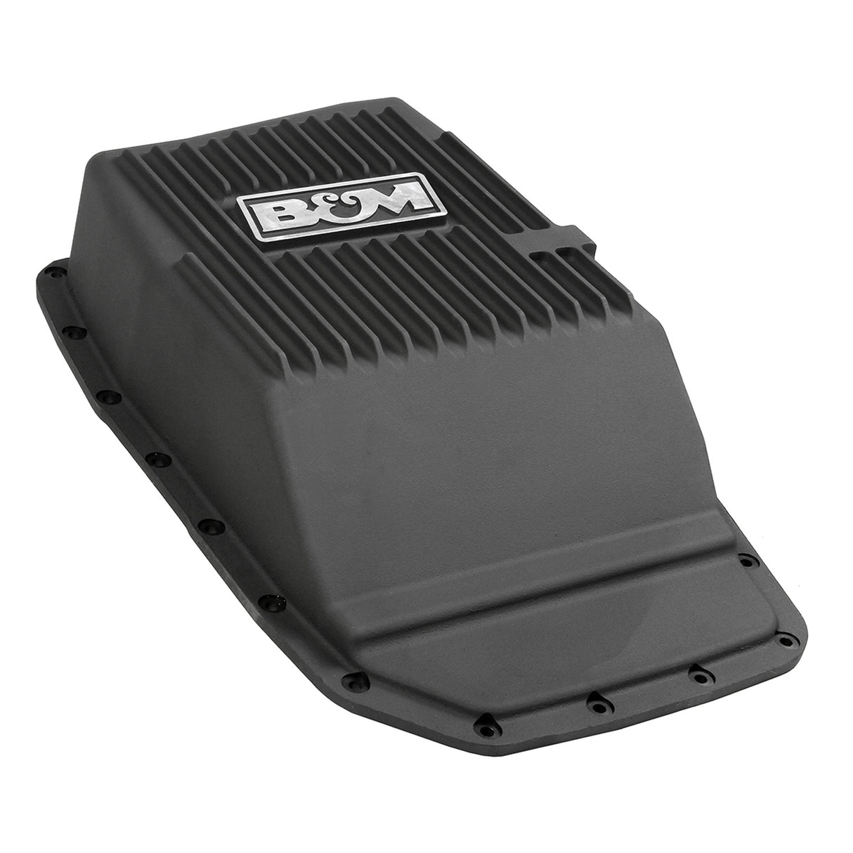 B&M Hi-Tek Deep Transmission Pan - Black Aluminum - 70394