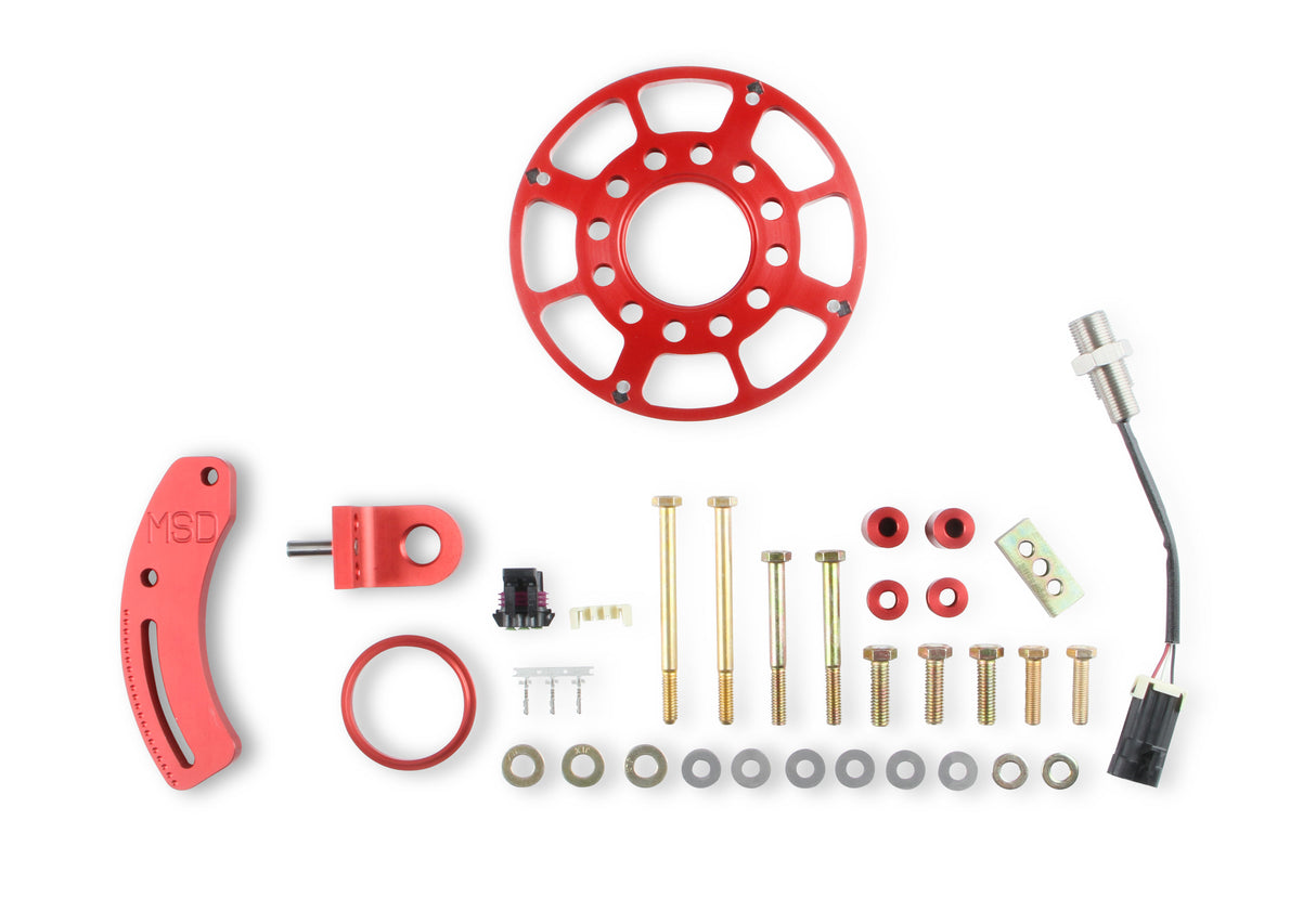 MSD Crank Trigger Wheel Kit - Flying Magnet - Hall Effect - SBF - Windsor - 86401