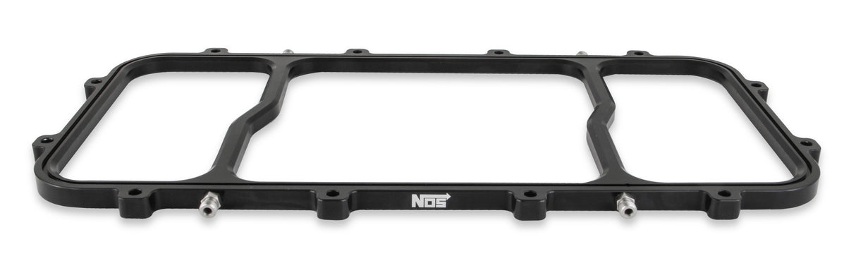 NOS Dry Nitrous Plate for Holley LS Hi-Ram EFI Intake Manifolds-Black - 12535BNOS