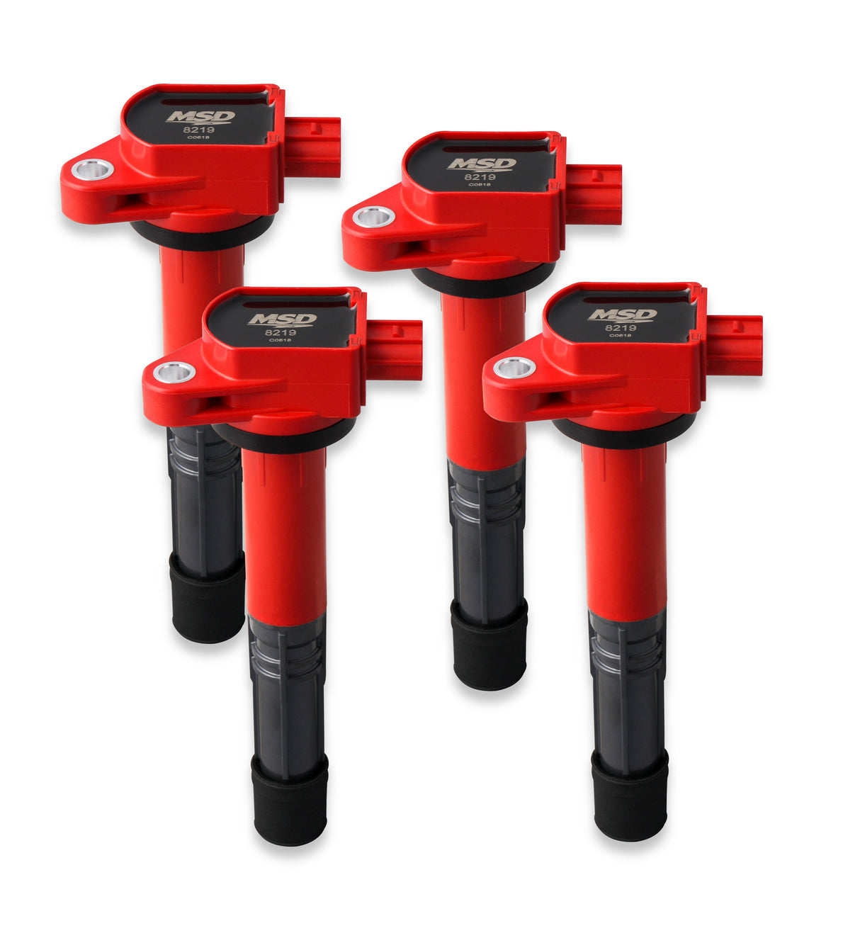 MSD Ignition Coil - Blaster Series - Honda/Acura 2.4L - Red - 4-Pack - 82194