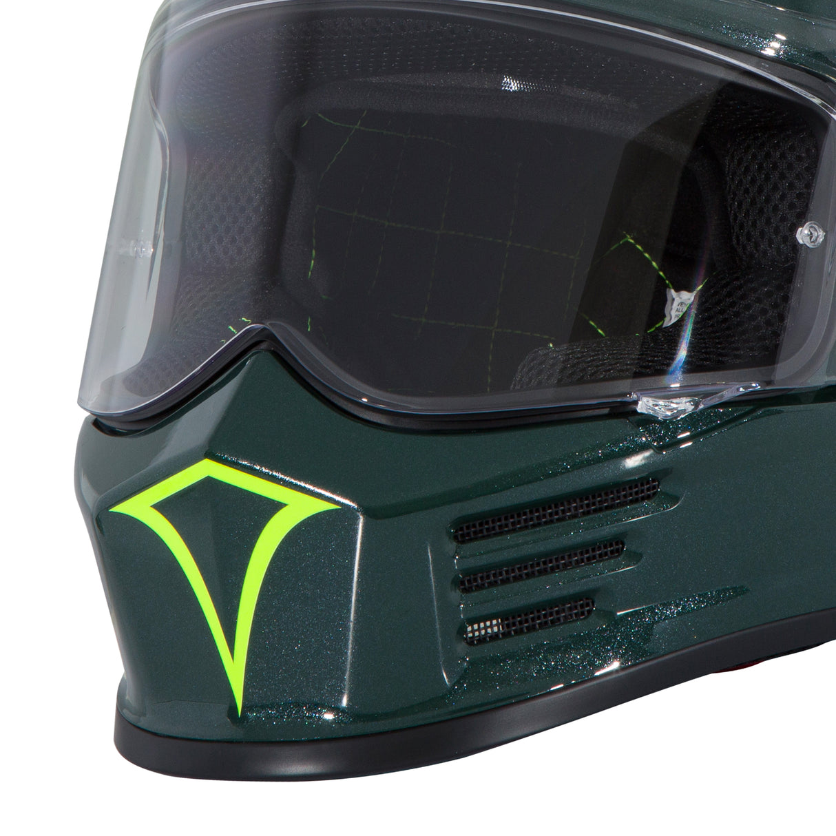 Simpson Motorcycle Speed Bandit Helmet - 12 O'clock Green - Small - SPB127SM