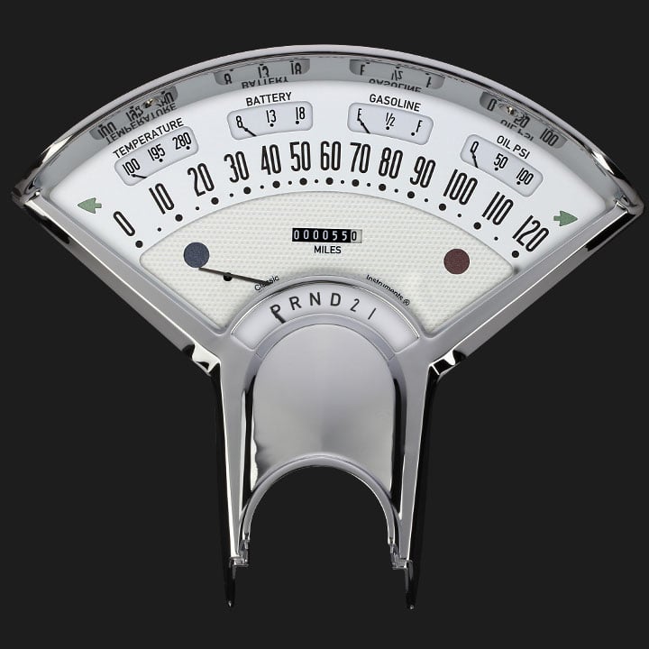 Classic Instruments Bel Era III White Gear Selector - BET07W