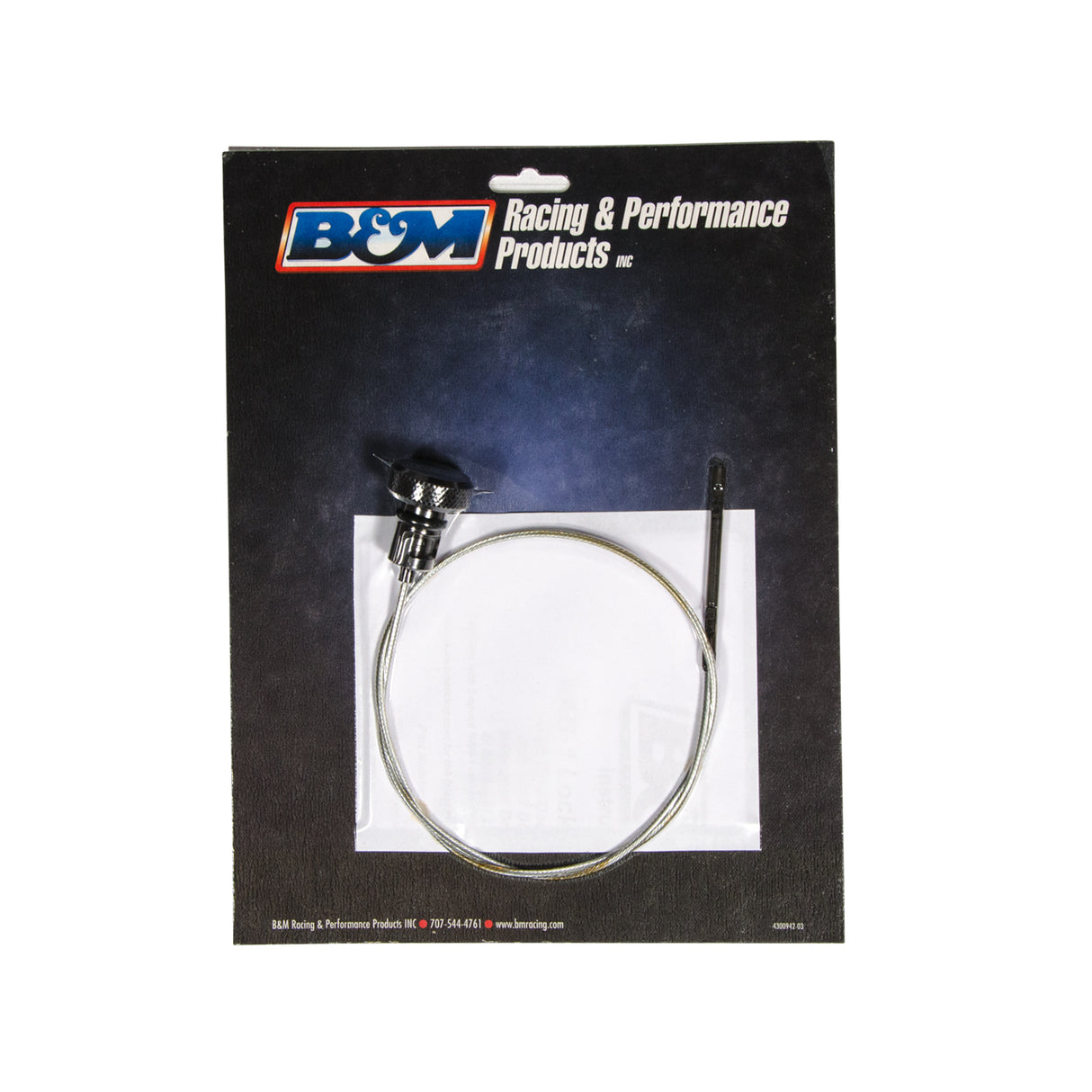 B&M Locking Automatic Transmission Dipstick - Billet Aluminum - 22300
