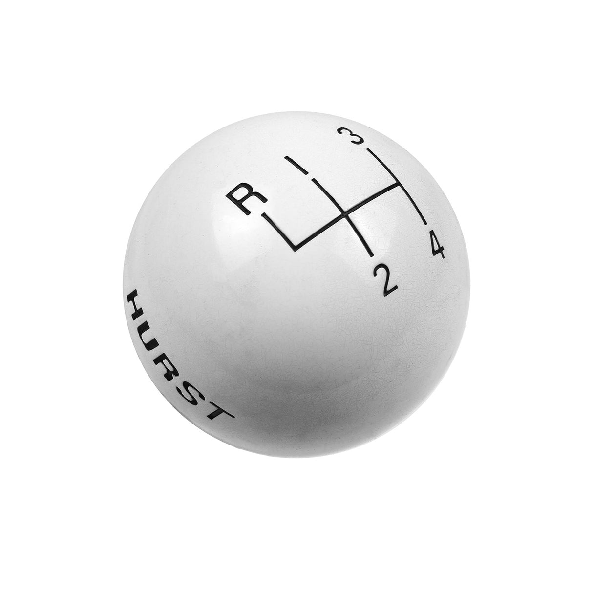 Hurst Shift Knob - 4-Speed Pattern - White - 1637626