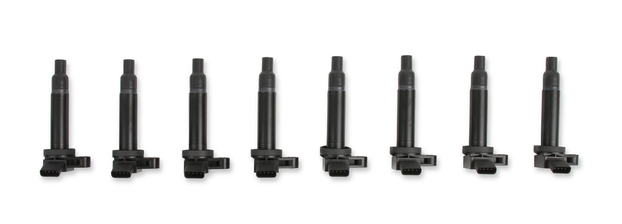 ACCEL Ignition Coils - 1998-2010 Toyota, 4.7L/Lexus 4.3L, V8 Engines, 8-Pack, Black - 140083K-8