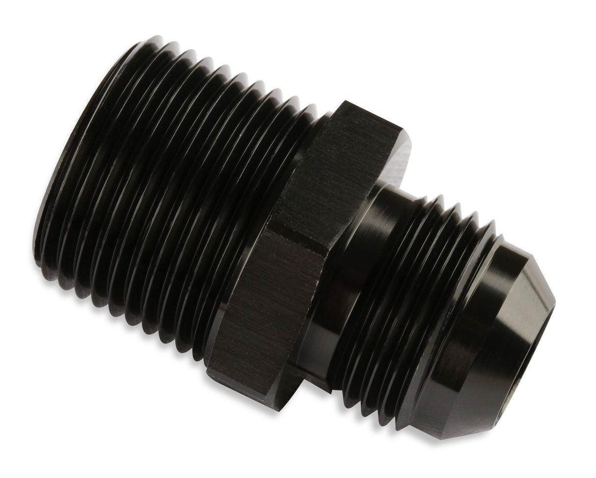 Mr Gasket Straight -6 AN To 3/8 Inch NPT Adapter - Black - 481666-BL