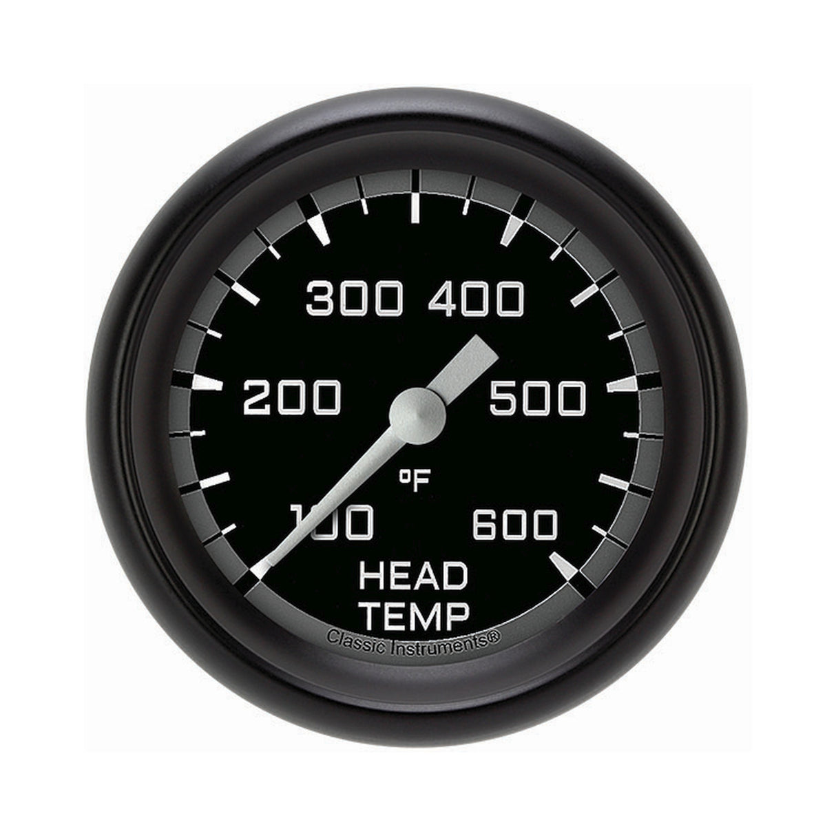 Classic Instruments Autocross Gray 2 5/8" Cylinder Head Temp. Gauge - AX397GBPF