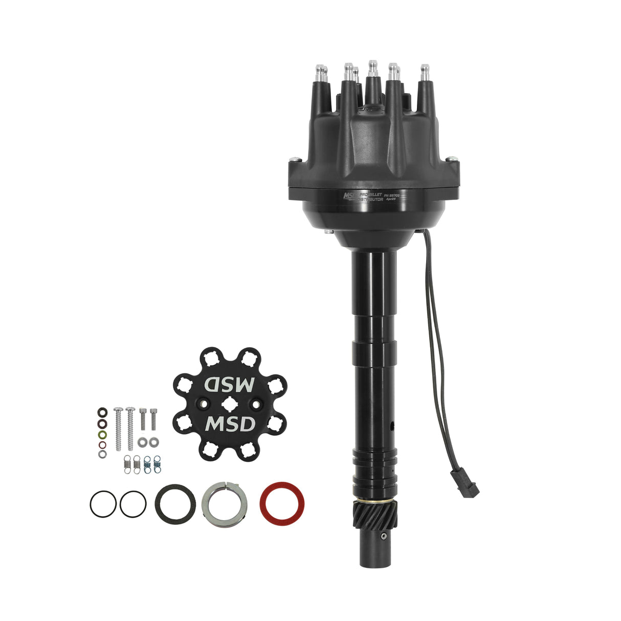 MSD Black Small Diameter Chevy V8 Pro-Billet Distributor - 85703
