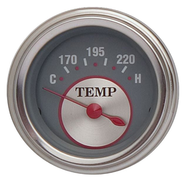 Classic Instruments Silver Series 2-1/8" Water Temperature Gauge - SS26SLF
