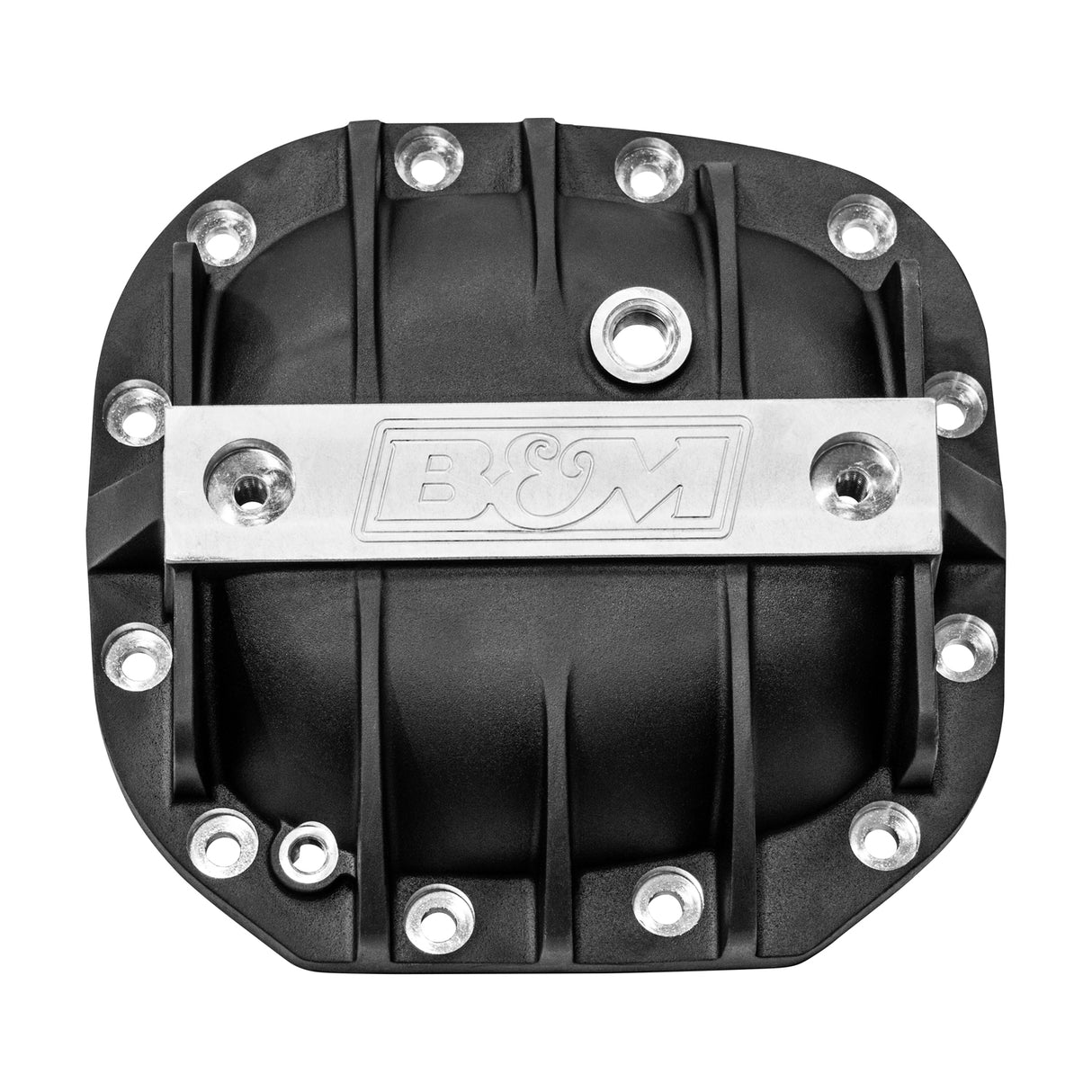 B&M Hi-Tek Aluminum Differential Cover for Ford Super 8.8 - Black - 41296