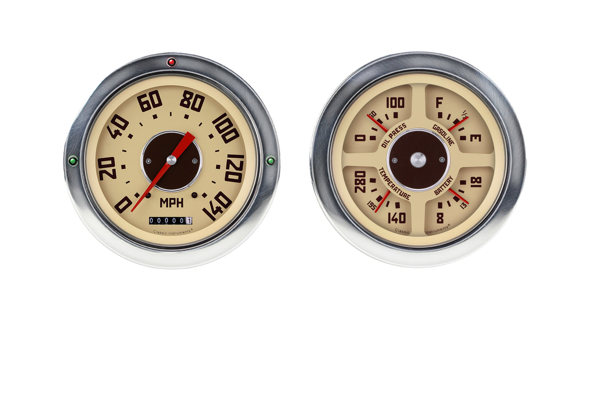 Classic Instruments 54-55 GMC CHV TRK- SPEED/QUAD-LS - CT54GM52-LS