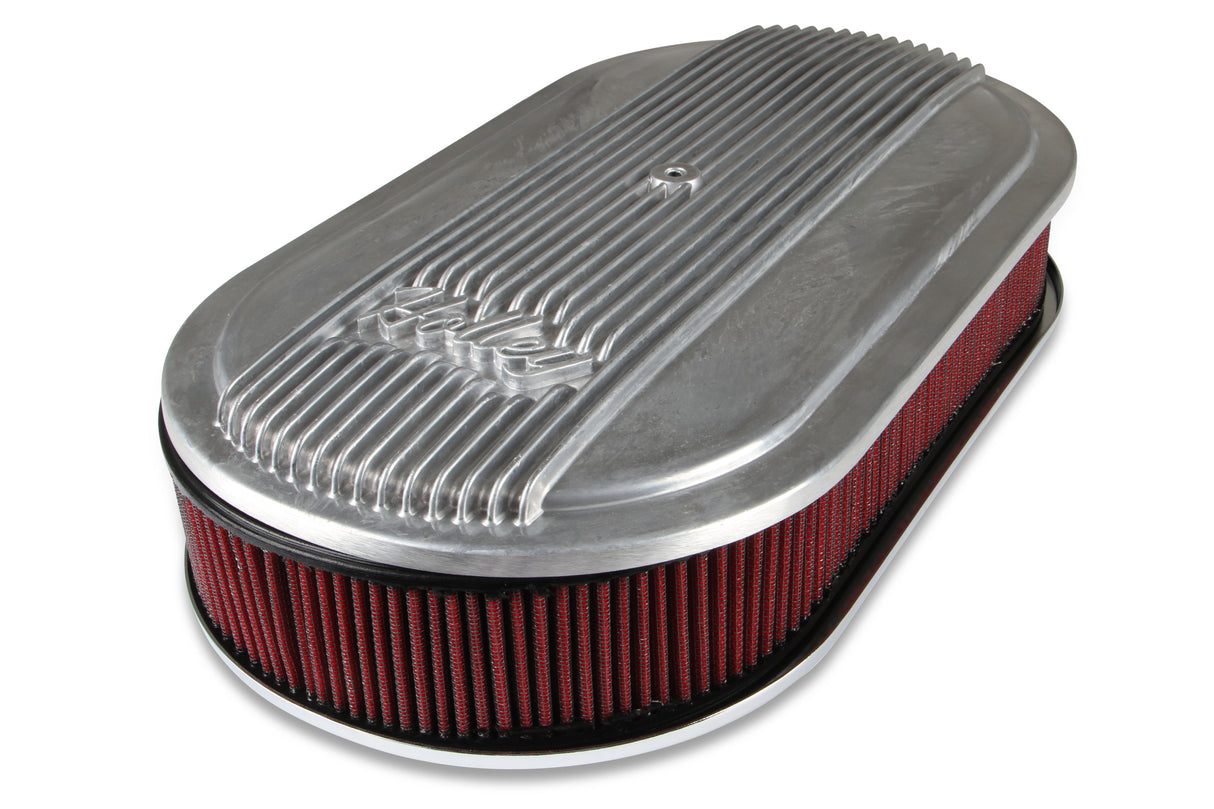 Holley 120-400 Vintage Series Oval Air Cleaner - Natural Cast