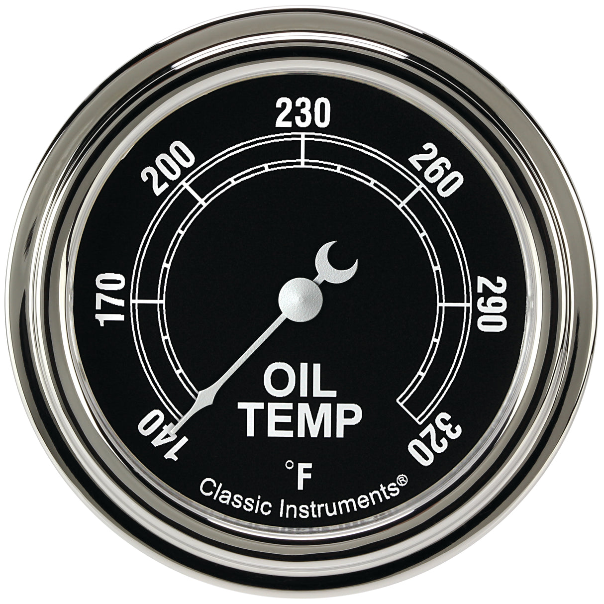 Classic Instruments Traditional 2-5/8" Oil Temperature Gauge - TR328SLF