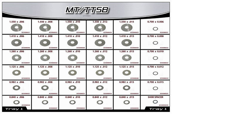 AFCO Shock Repair Kit - Monotube And Twin Tube Main Shim Box - MT/TTSB MT/TTSB