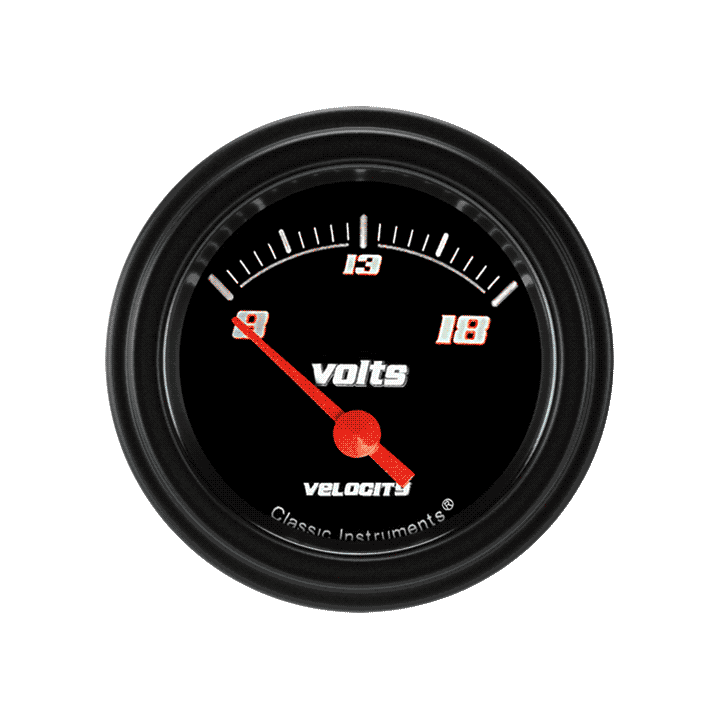 Classic Instruments Velocity Black 2 1/8" Volt - VS30BBLF
