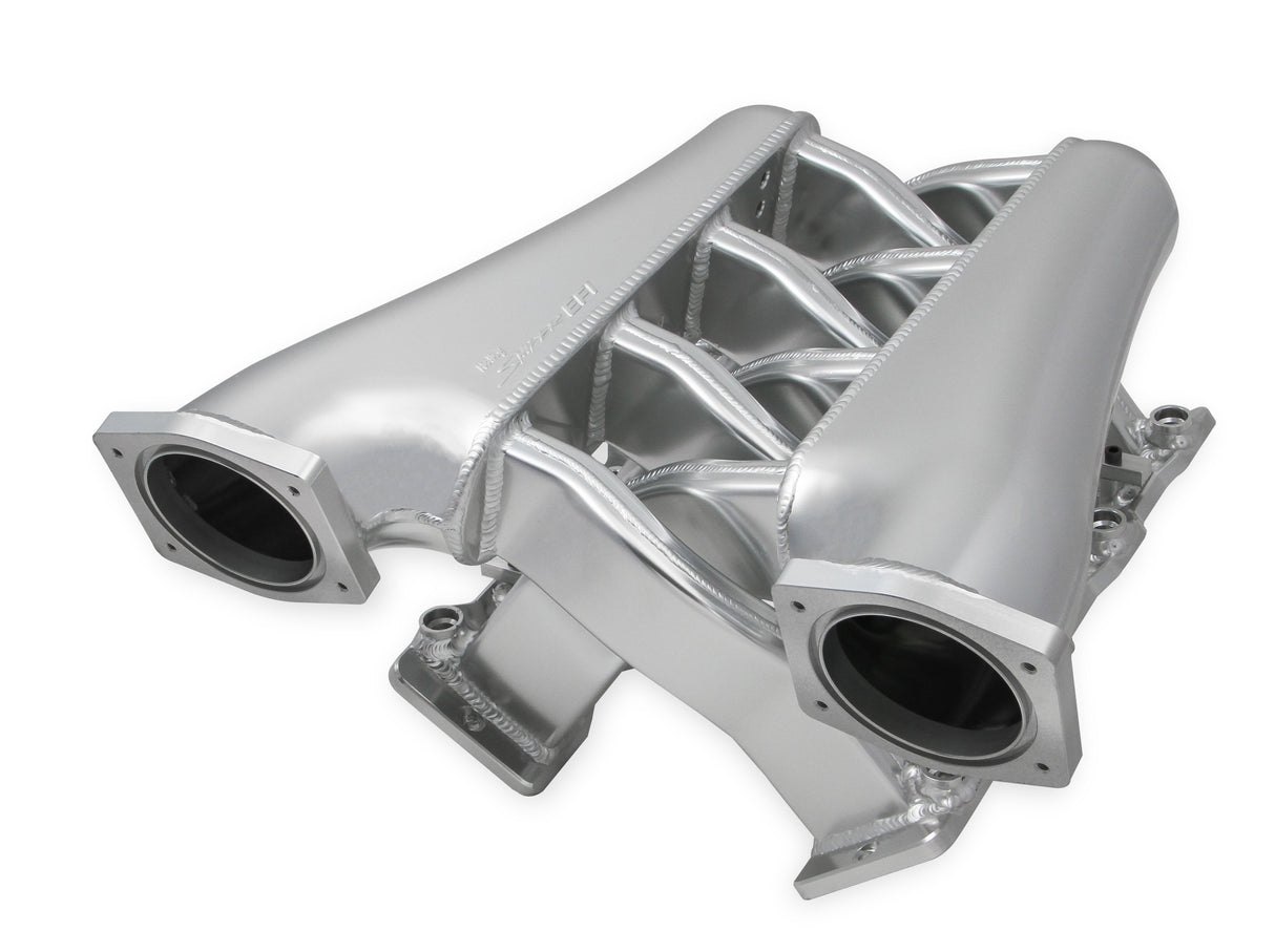 Holley 820201 Sniper EFI Fabricated Intake Manifold Dual Plenum 92mm LS1/2/6, Rail Kit - Slvr