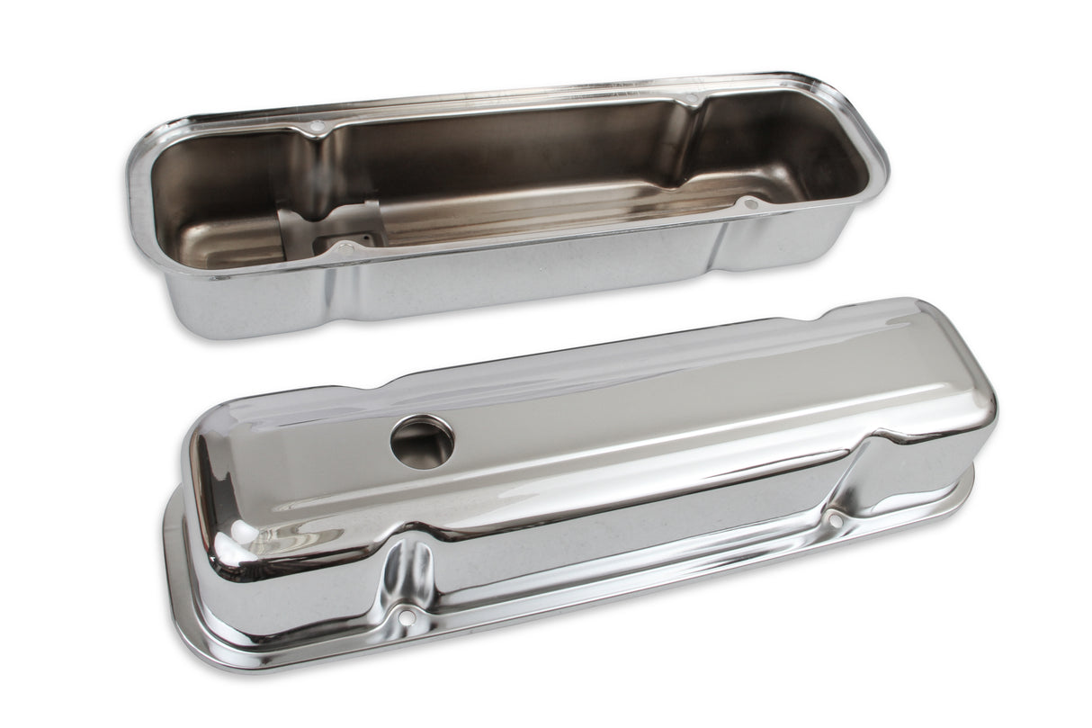Mr Gasket Chrome Tall-Style Valve Covers - 9805