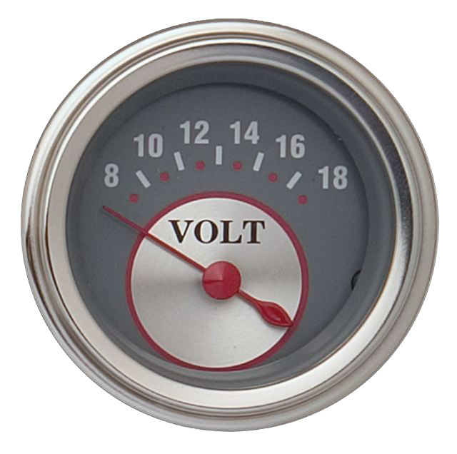 Classic Instruments Silver Series 2-1/8" Volt Gauge - SS30SLF