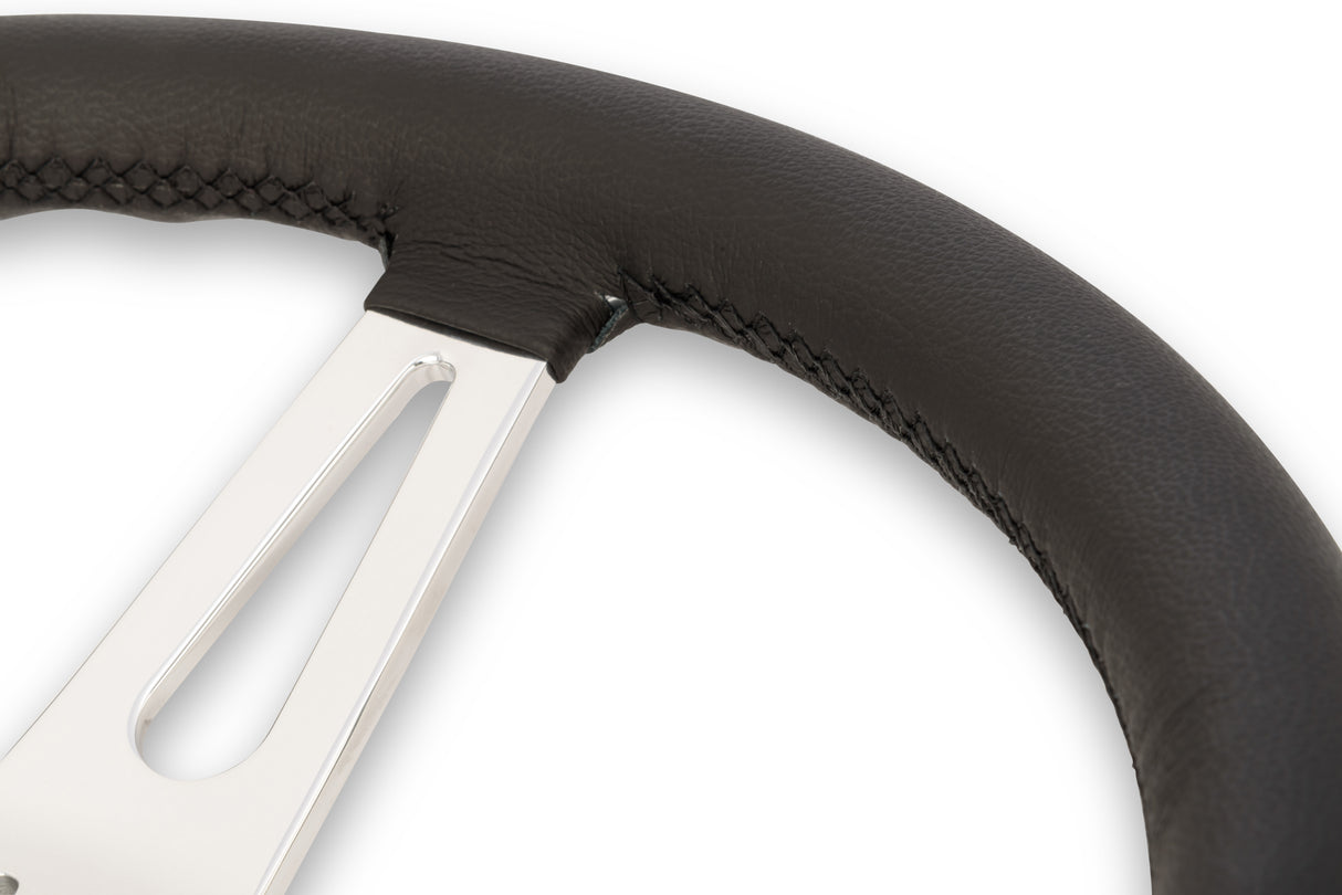 Scott Drake Corso Feroce 15" Black Leather Steering Wheel 9 Hole - S1MS-3600-BK