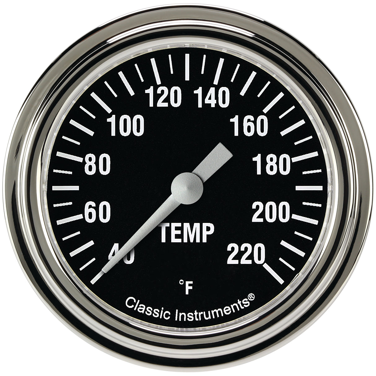 Classic Instruments Hot Rod 2-5/8" Stock Eliminator Tempature Gauge - HR329SLF