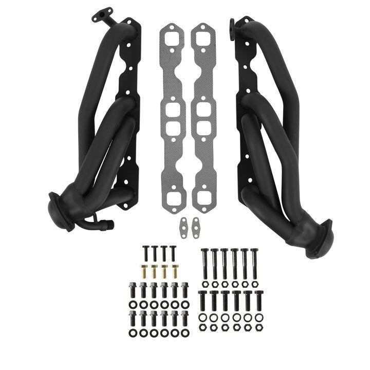 Flowtech Shorty Headers - Black Painted - 91837FLT