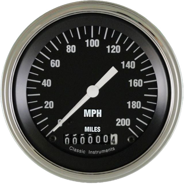 Classic Instruments Hot Rod 3-3/8" Speedometer Gauge - HR57SLF