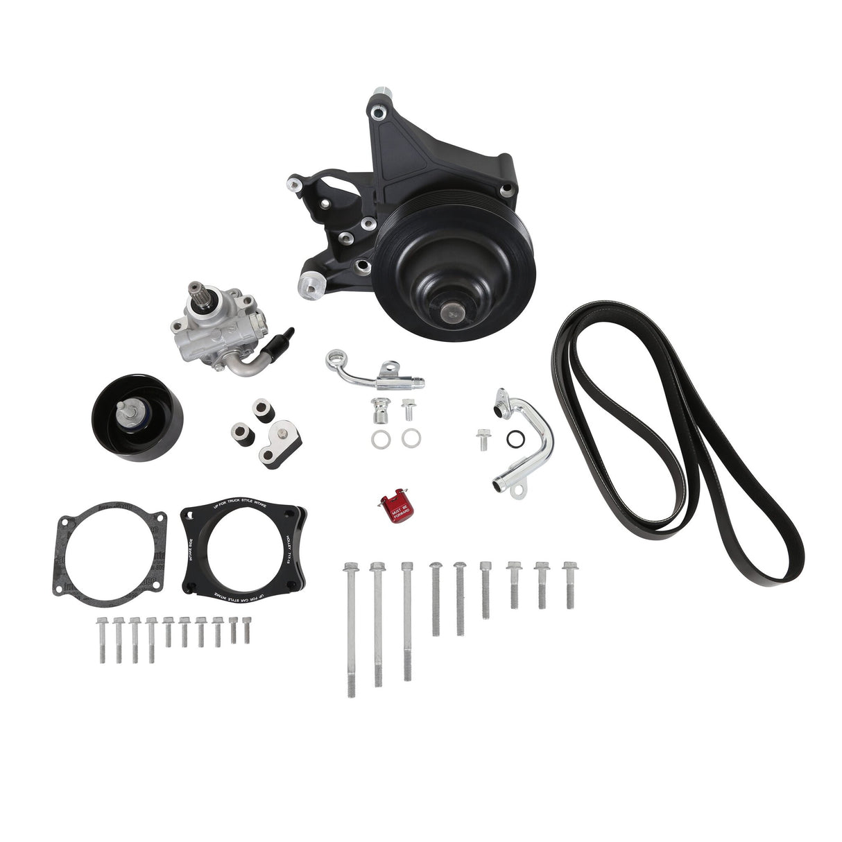Holley 20-222BK Power Steering Add-on System for LT4 Wet Sump Engines