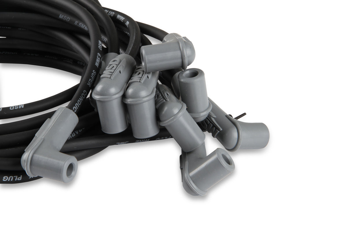 MSD Black Super Conductor Universal 8 Cyl, 90° Plug/90° Plug - 31223