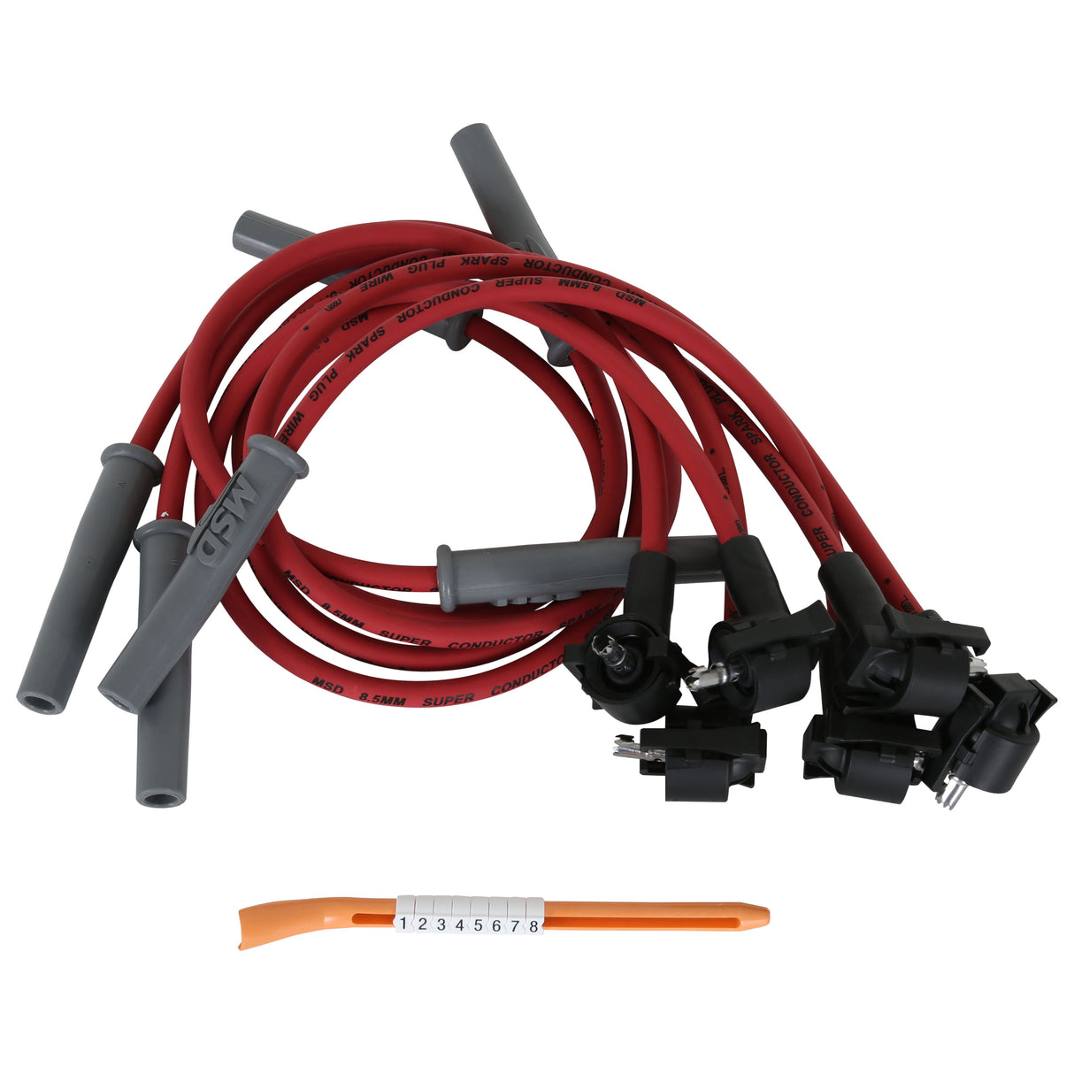MSD Super Conductor Spark Plug Wire Set, Ford Mustang 3.8L, V6, '94-'98 - 32289