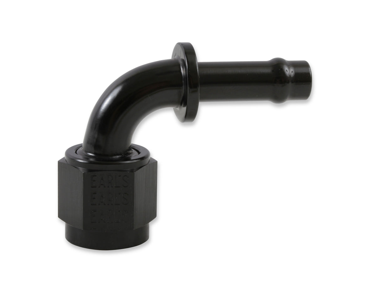 MSD Atomic, 6AN Fitting 90 Degree, Socketless, Black - 2935