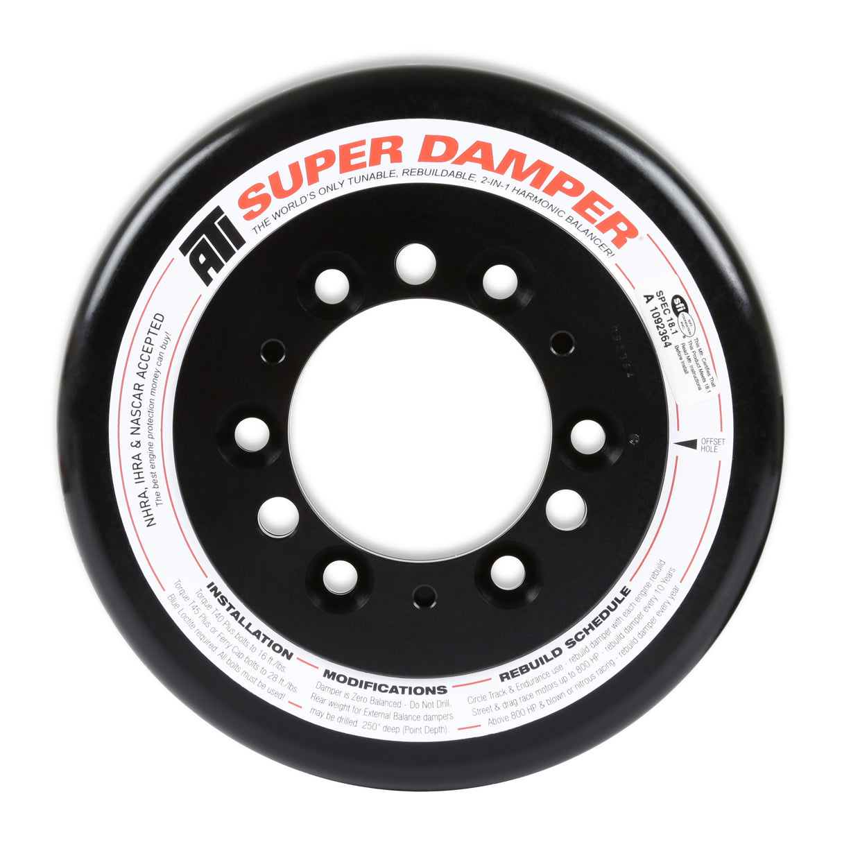 Holley 97-360 Replacement Damper