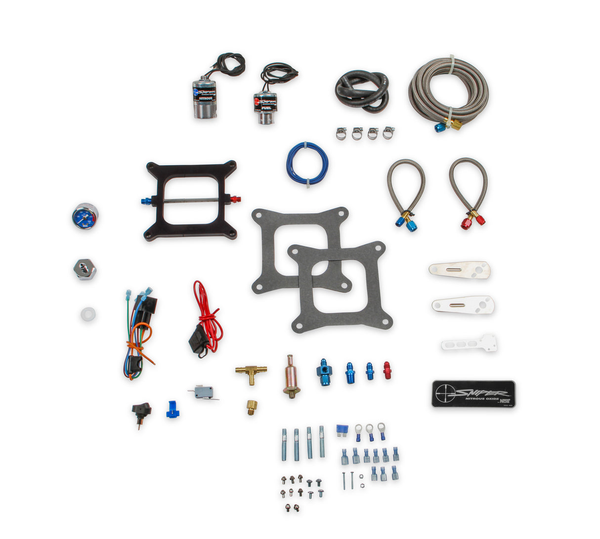 NOS Sniper Wet Nitrous Plate Kit - 4150 Square Bore - 07002NOS