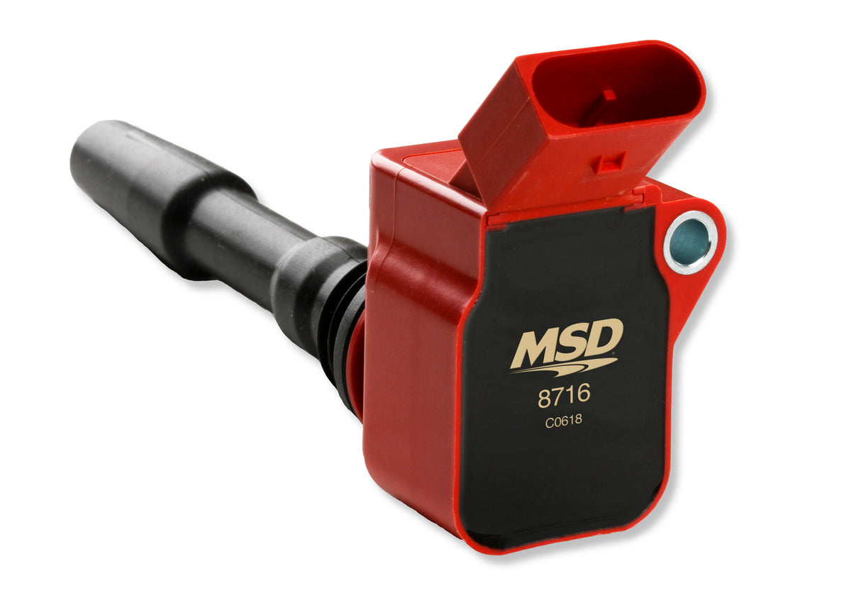 MSD Ignition Coil - Blaster Series - VW / Audi 1.8L/2.0L Engines - Red - 4-Pack - 87164