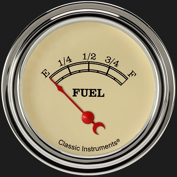 Classic Instruments Vintage 2 5/8" Fuel Gauge - VT212SLF