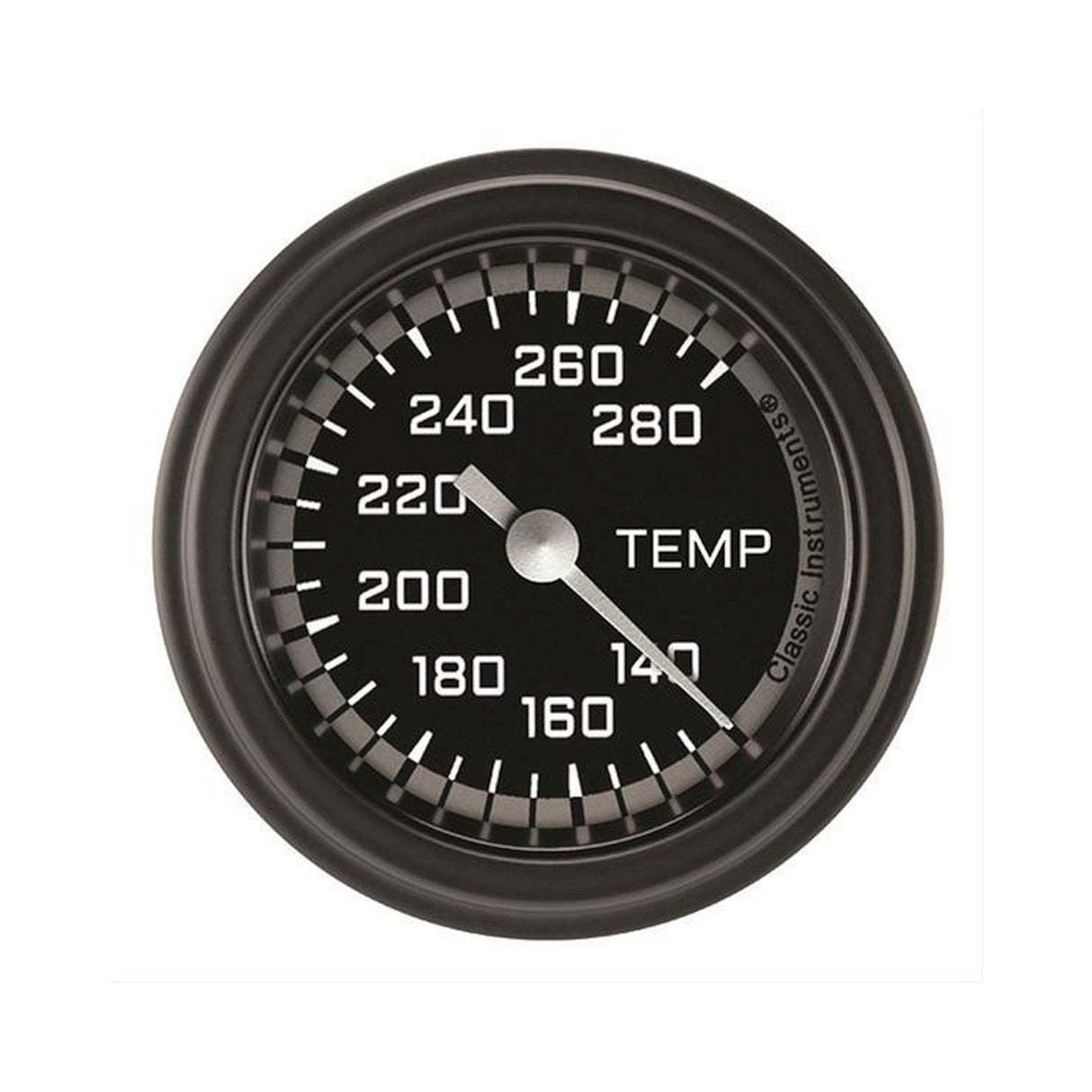 Classic Instruments AutoCross Gray 2 5/8" Full Sweep Water Temperature Gauge - AX326GAPF-04