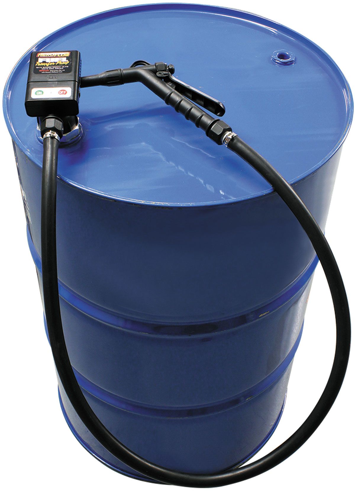 Aeroflow Battery Operated Fluid Transfer Drum Pump Manual Trigger Nozzle, 9 Liters Per Minute Flow Rate (AF98-1101)