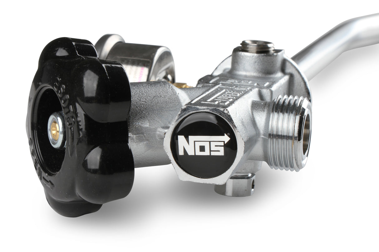 NOS 10 lb. Bottle Super Hi-Flow Valve Assembly with Siphon Tube and Black Gauge - 16137ABNOS