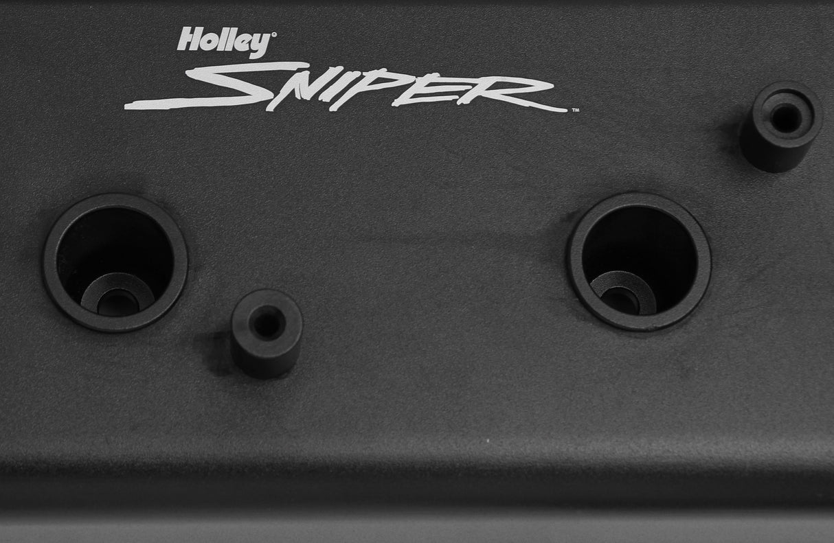 Holley 890014B Sniper Valve Cover - Fabricated Aluminum - GM LS Engines - Satin Black