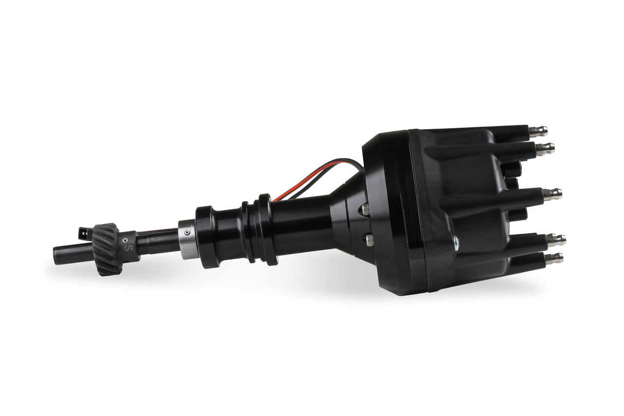 MSD Black Distributor Ford 289-302, Pro Billet, Small Cap, Steel Gear - 857931