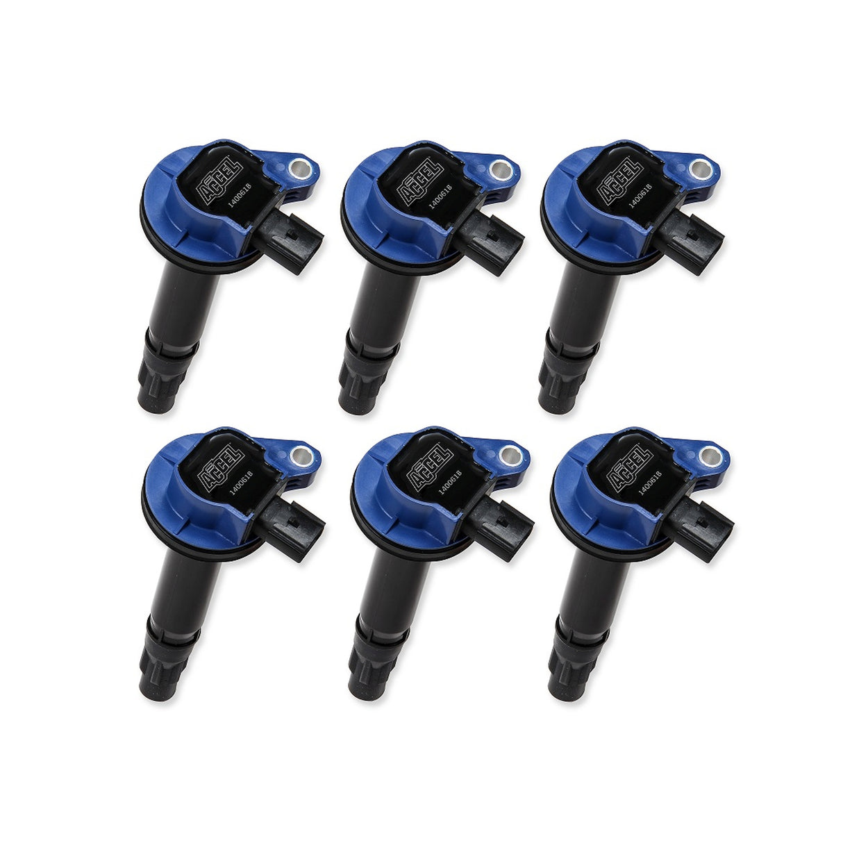 ACCEL Ignition Coil - Super Coil series - 2007-2016 Ford 3.5L/3.7L V6, Blue, 6-pack - 140061B-6