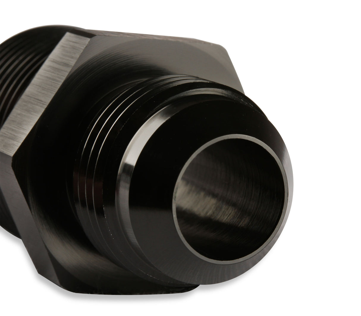 Mr Gasket Straight -6 AN To 3/8 Inch NPT Adapter - Black - 481666-BL