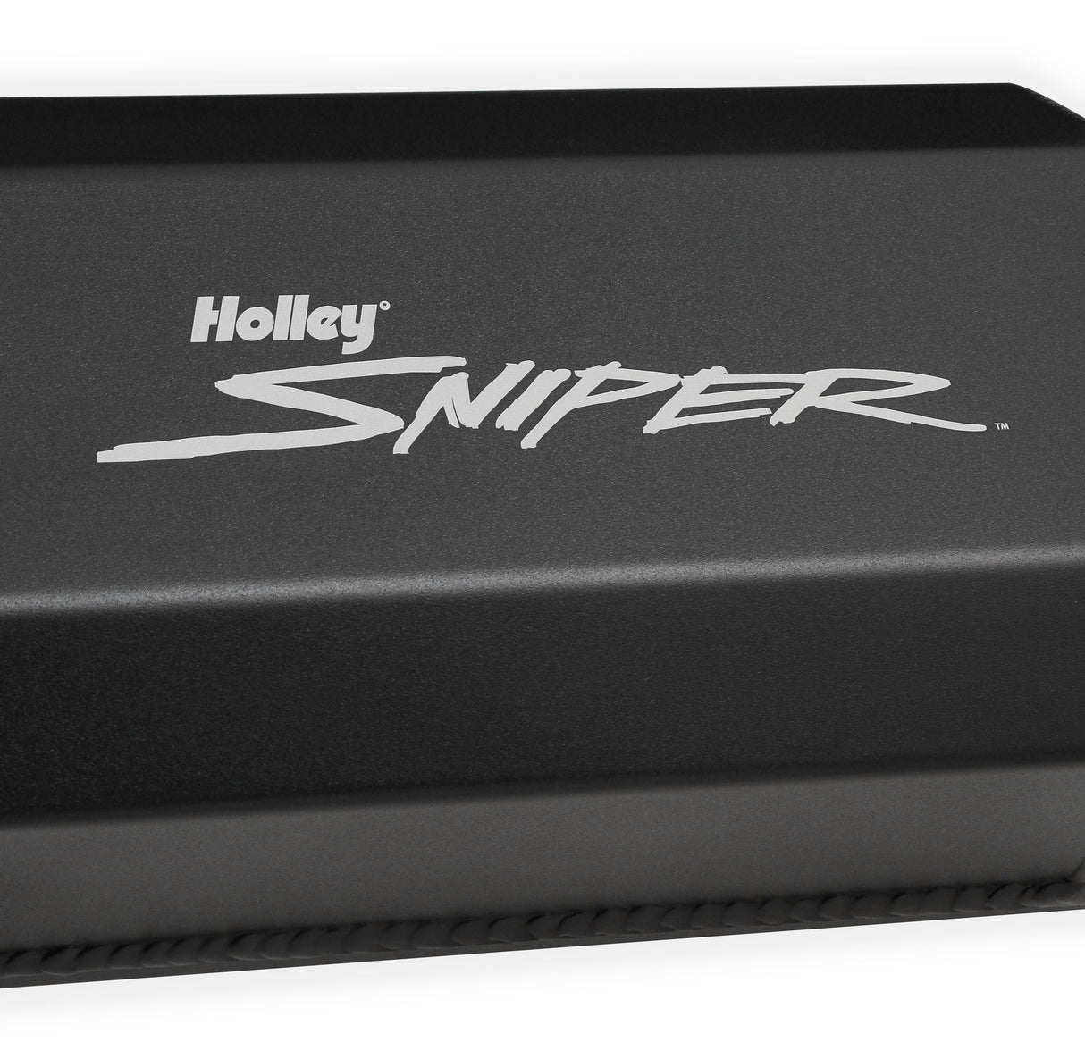 Holley 890005B Sniper Valve Cover - Fabricated Aluminum - Chrysler BB - Short Bolt - Black