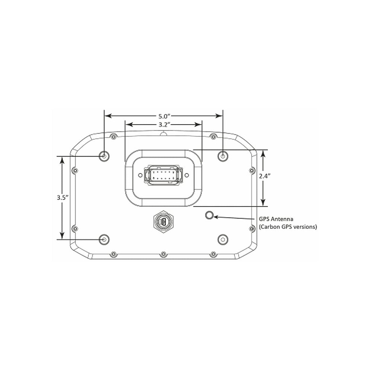 AEM CD-7 Carbon Non-Logging/ Non-GPS Display - 30-5700